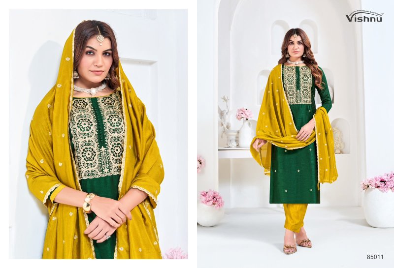 Munira By Vishnu Vichitra Silk Dress Material